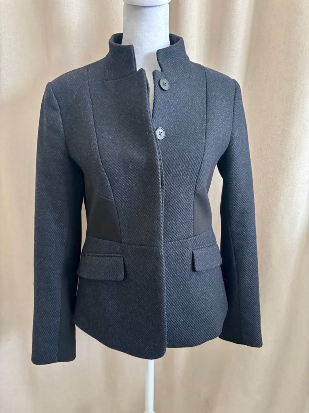 G2000 Navy & Black Tweed Blazer | Size 36 (6)